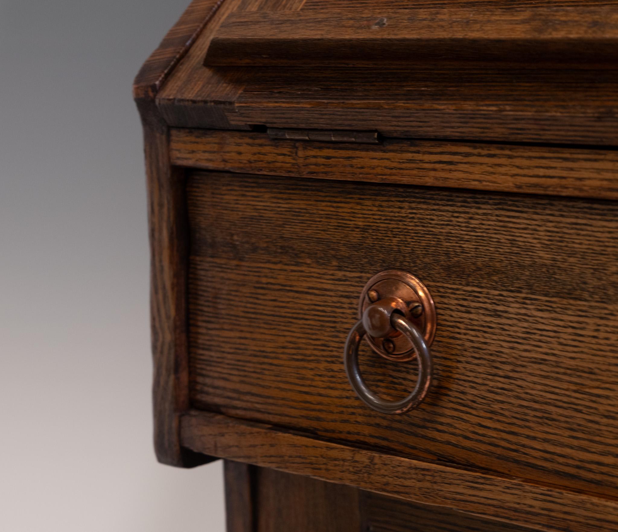 Ash Liberty & Co Arts & Crafts Bureau Writing Desk 1895 For Sale