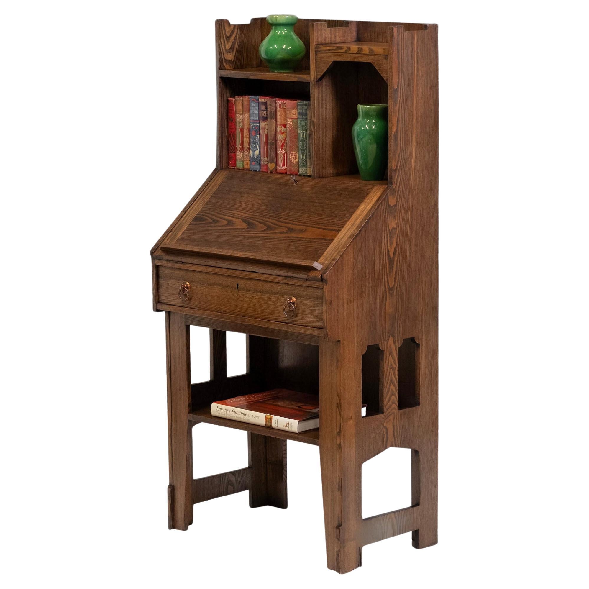 Liberty & Co Arts & Crafts Bureau Writing Desk 1895 For Sale