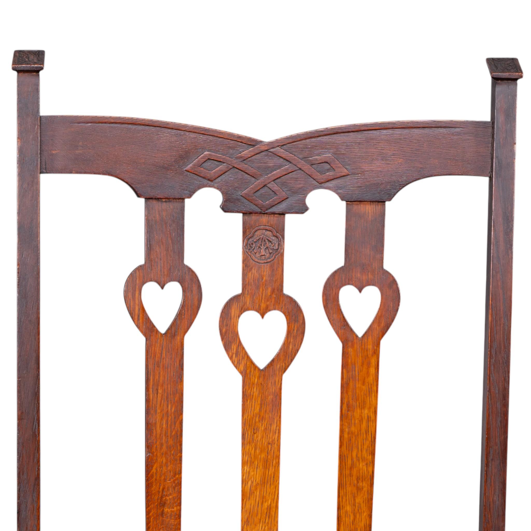 Liberty & Co. Arts & Crafts Liegesessel mit geschnitzten Blumendetails im Angebot 7