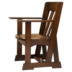 Used Liberty & Co Athelstan Arts And Crafts Oak Armchair 