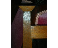 Liberty & Co Attr Arts & Crafts Wall Mirror with an Engraved Flower to the Glass