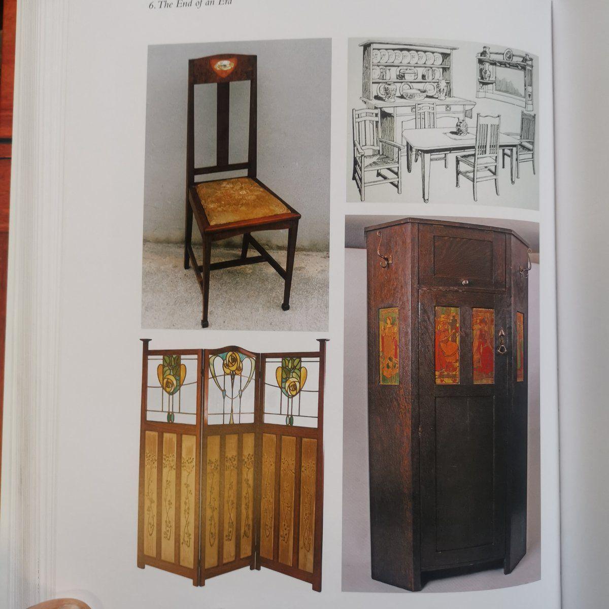 Liberty & Co. Biombo de nogal estilo Arts & Crafts de Glasgow en venta 6