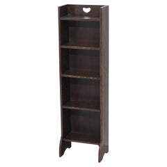 Liberty & Co 'Heart' Narrow Oak Open Bookcase Circa 1905