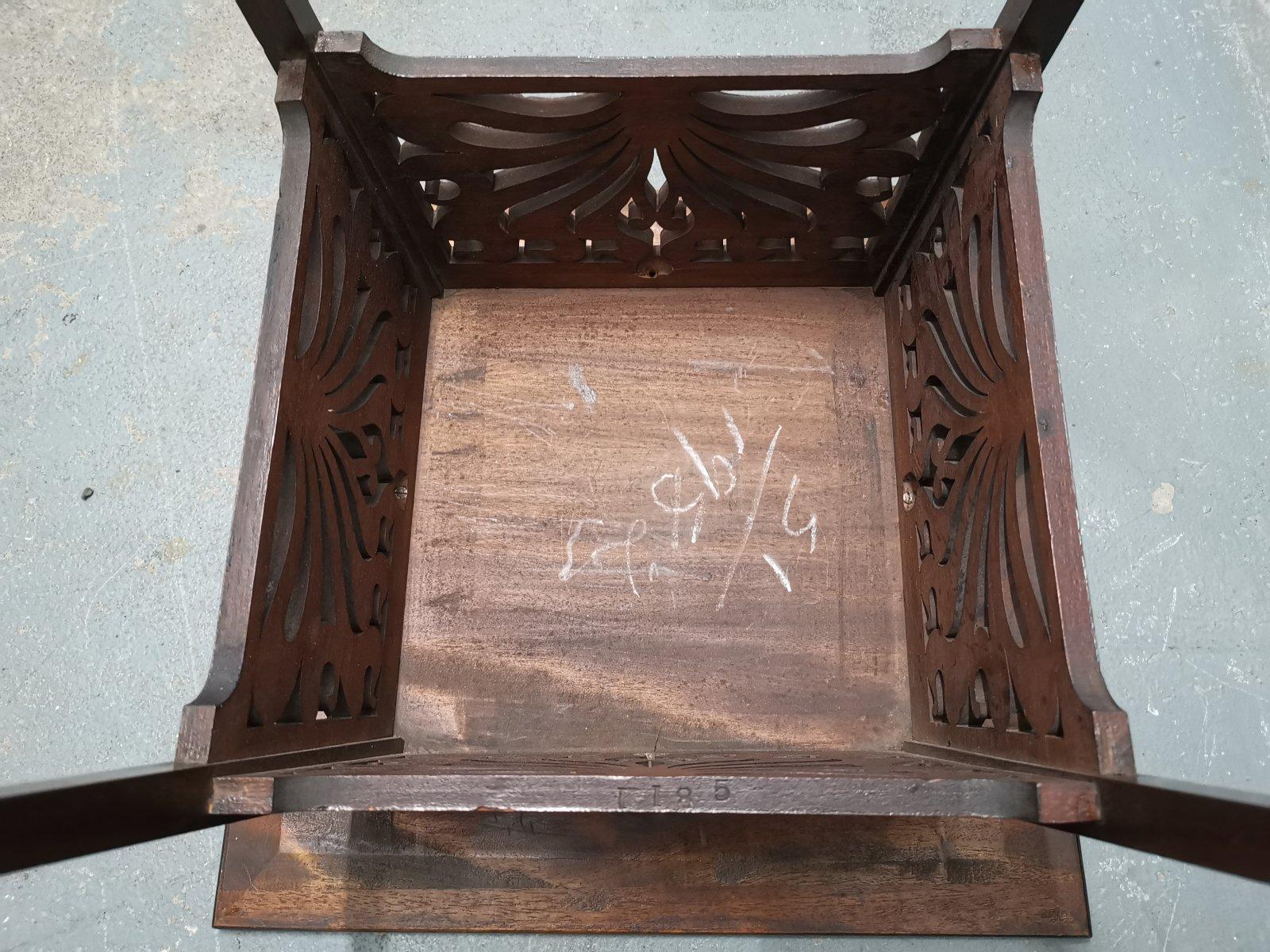 Liberty & Co, in the Style of A H Mackmurdo, an Art Nouveau Mahogany Side Table 3
