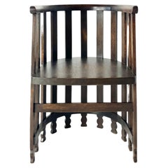 Liberty & Co Silla con respaldo de barril de roble
