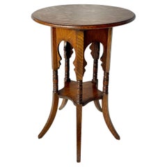 Liberty & Co Oak Side Table In the Style of E W Godwin