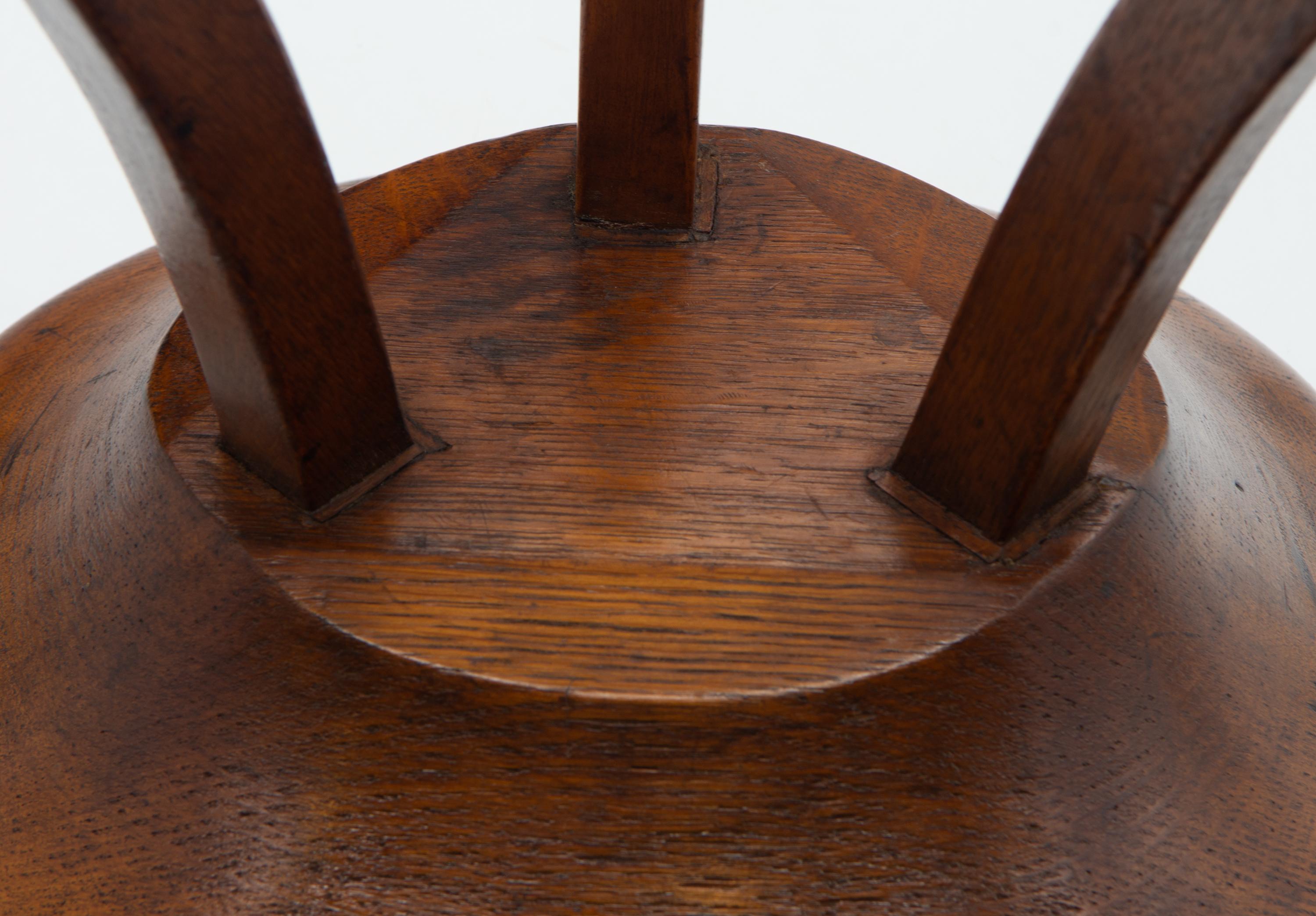 Liberty & Co Oak Thebes Stool Circa 1915. For Sale 6