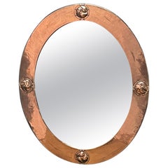 Liberty & Co Oval Copper Framed Mirror