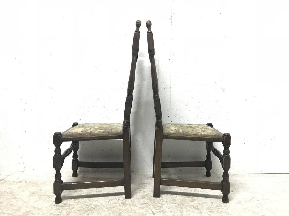 Arts and Crafts Liberty & Co. Set of 14 Gothic Style Arts & Crafts Oak Dining Chairs & Armchairs
