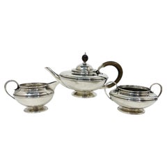 Liberty & Co silver 3-piece tea set, Birmingham 1912