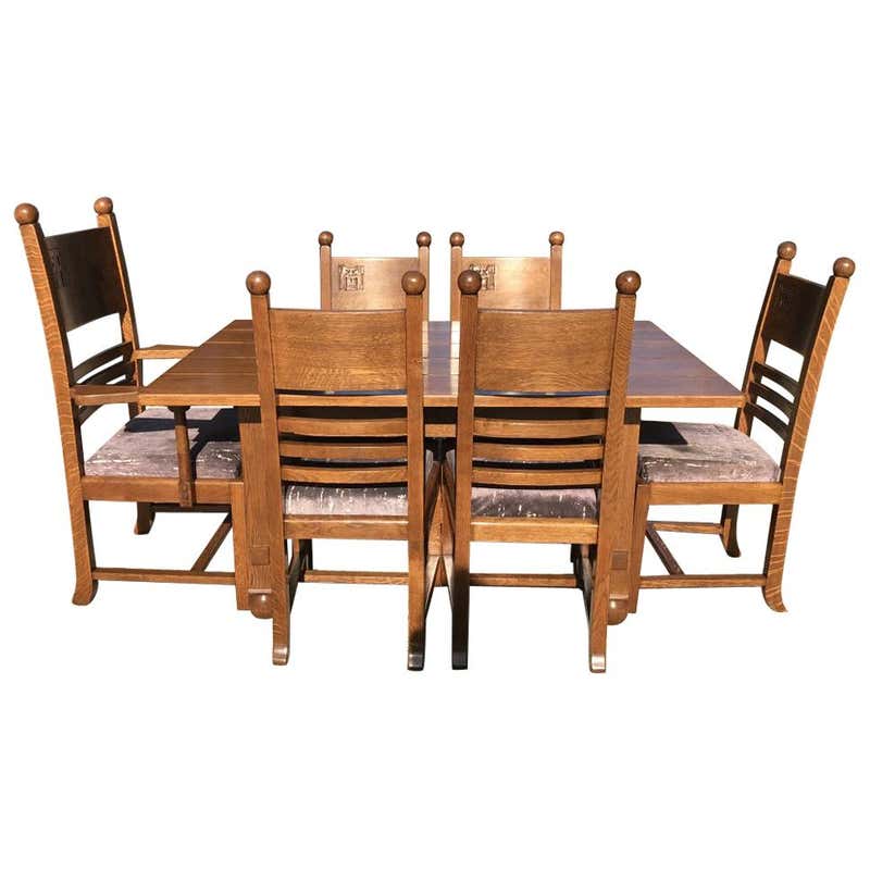 Kai Kristiansen, Set of Six Teak, Model 31 Dining Chairs and Matching ...