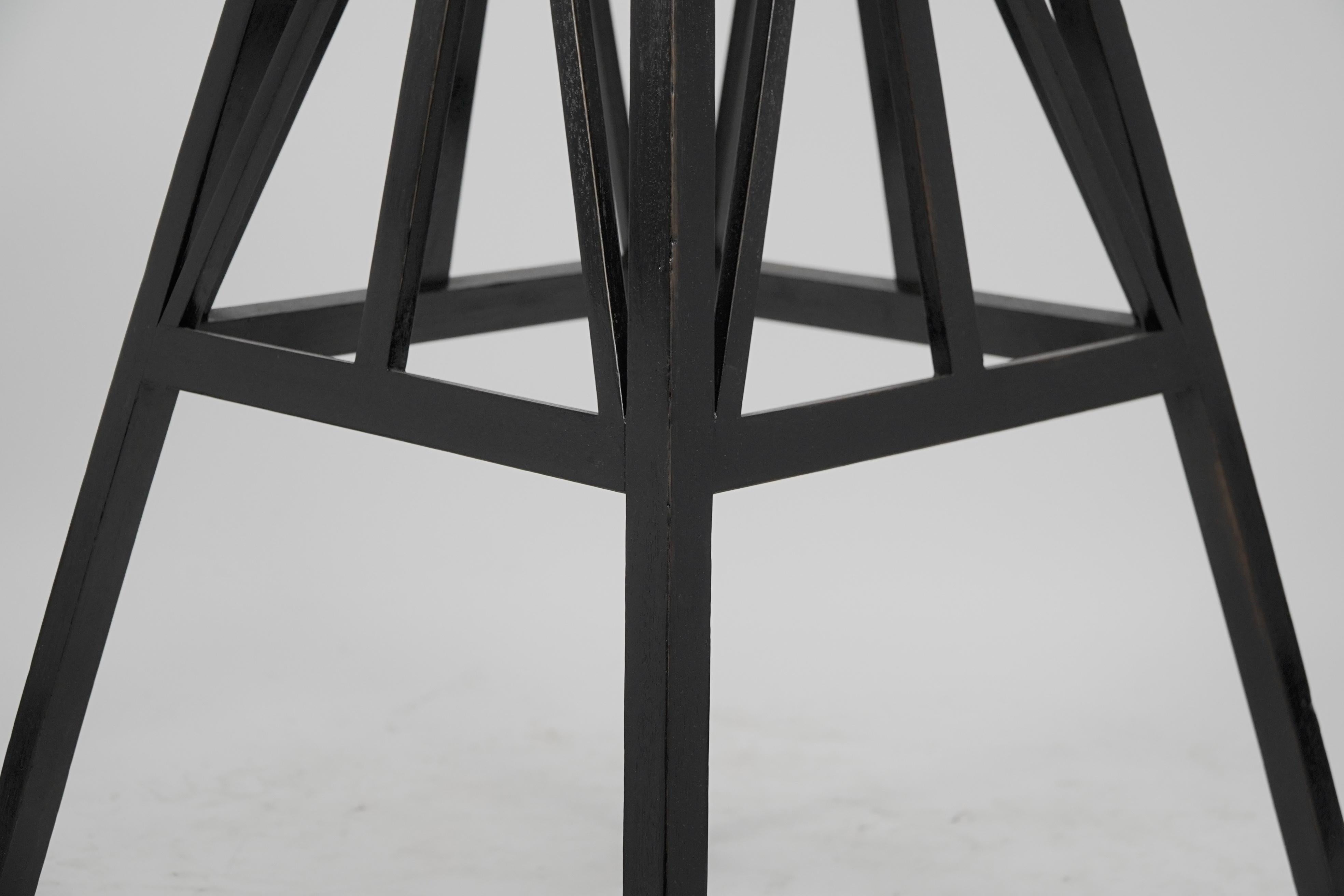 Liberty & Co, style of E W Godwin. An Anglo-Japanese ebonized plant stand. For Sale 6