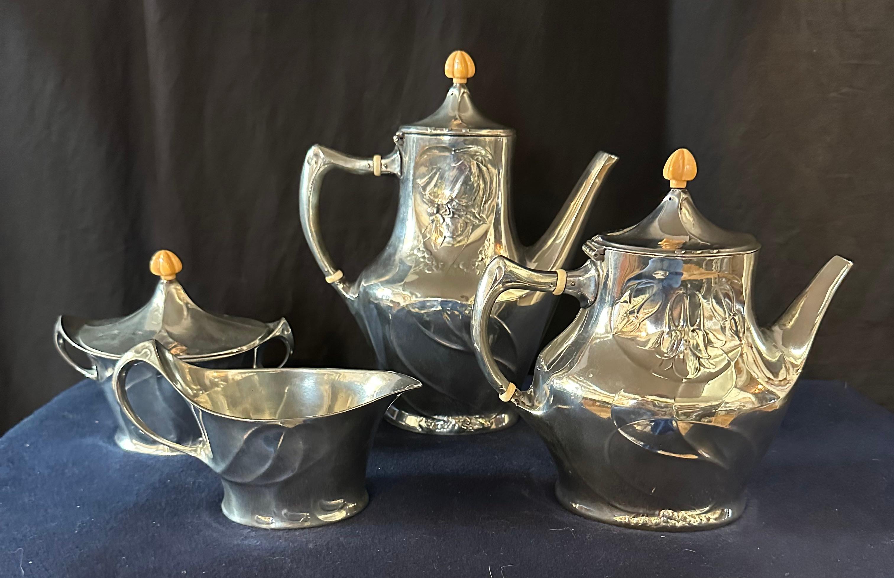 Art Nouveau Liberty & Co. Tea Service For Sale
