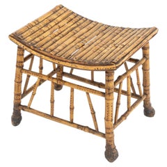 Liberty & Co. Sgabello in bambù in stile Tebe, 1900 ca.