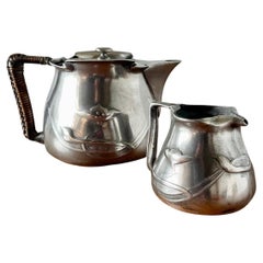Antique Liberty & Co 'Tudric' Tea Set Designed by Archibald Knox