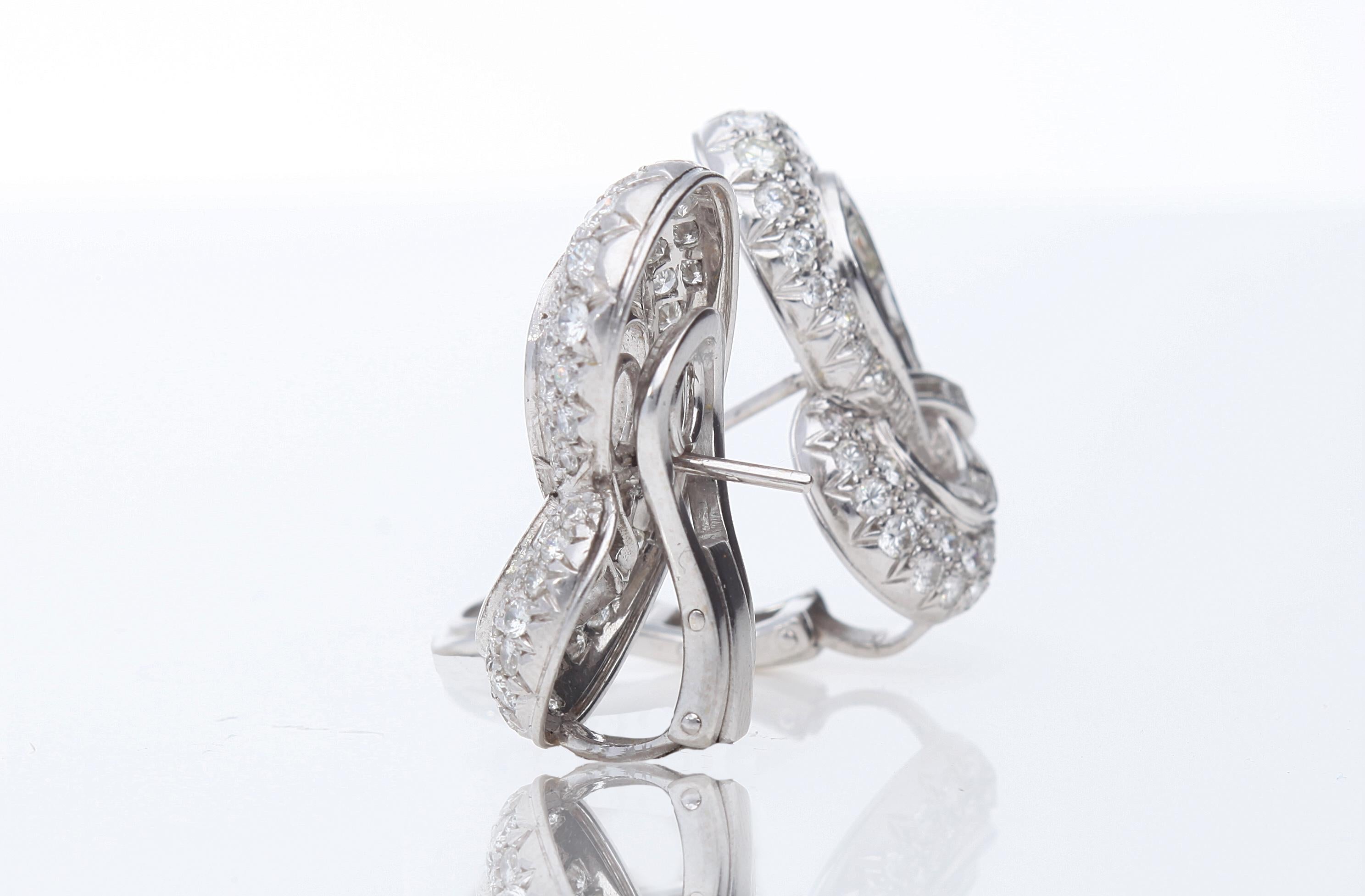 Liberty earrings with ct 6.00 of diamonds 3