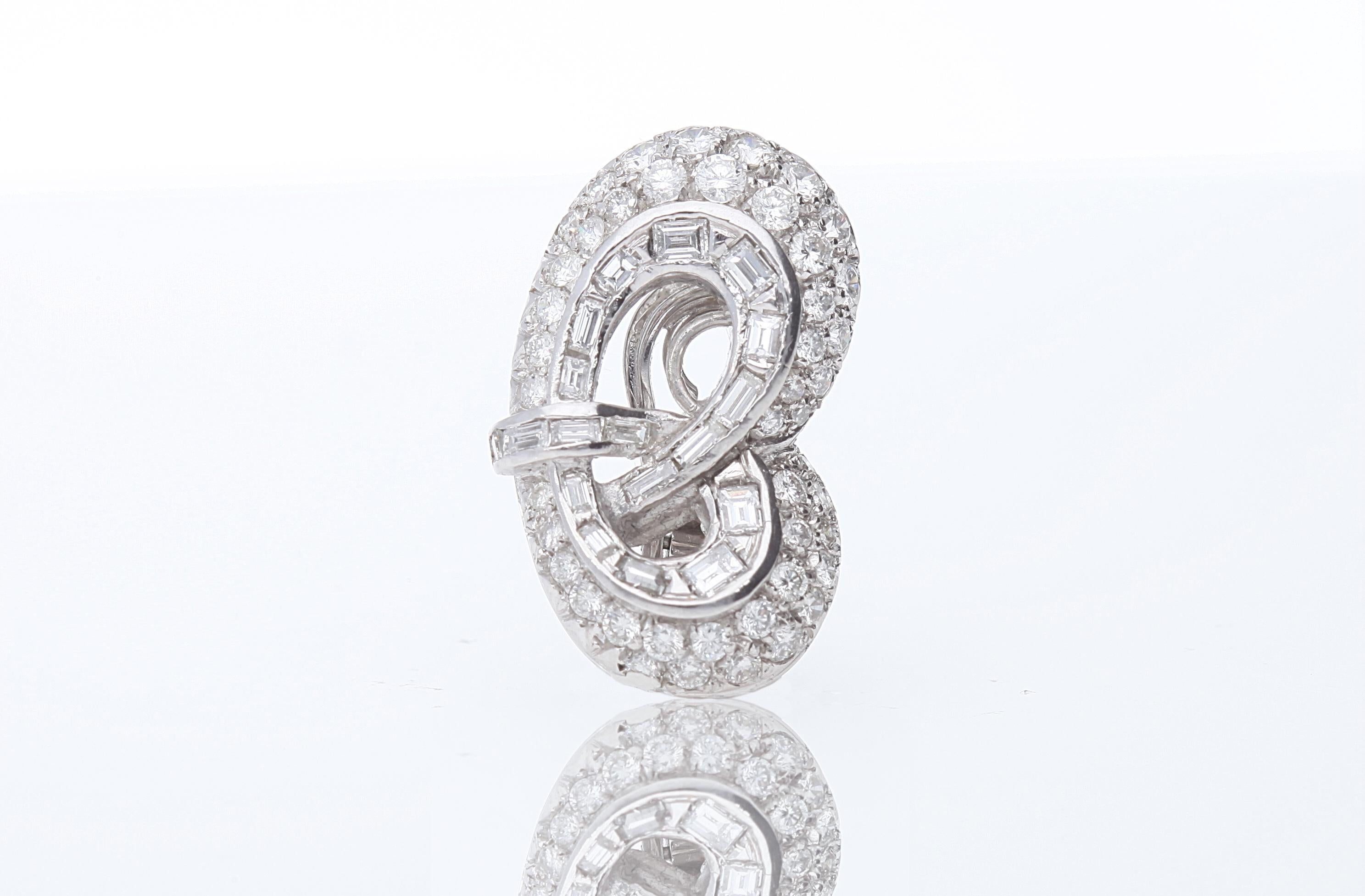 Liberty earrings with ct 6.00 of diamonds 5