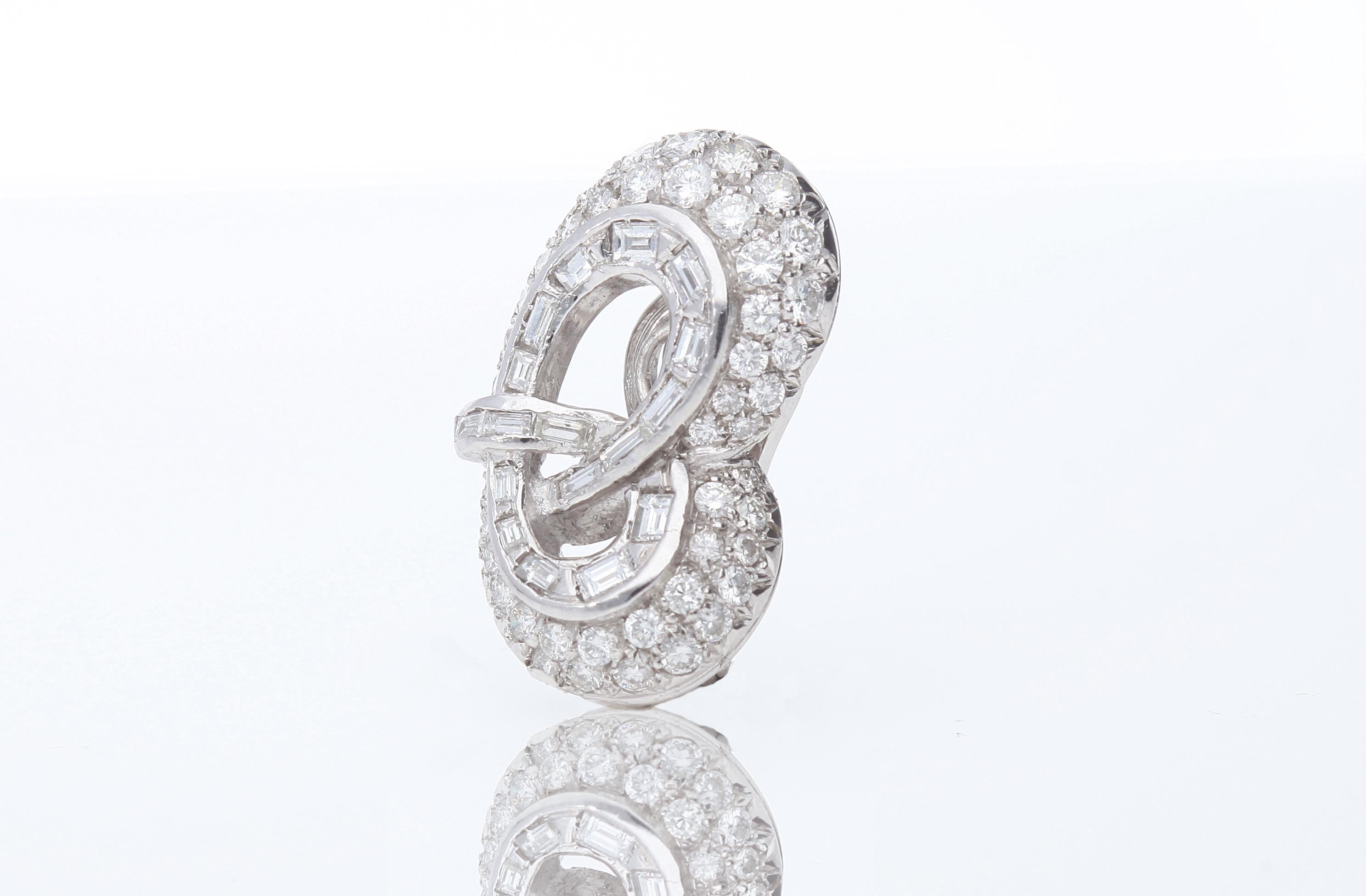 Liberty earrings with ct 6.00 of diamonds 7