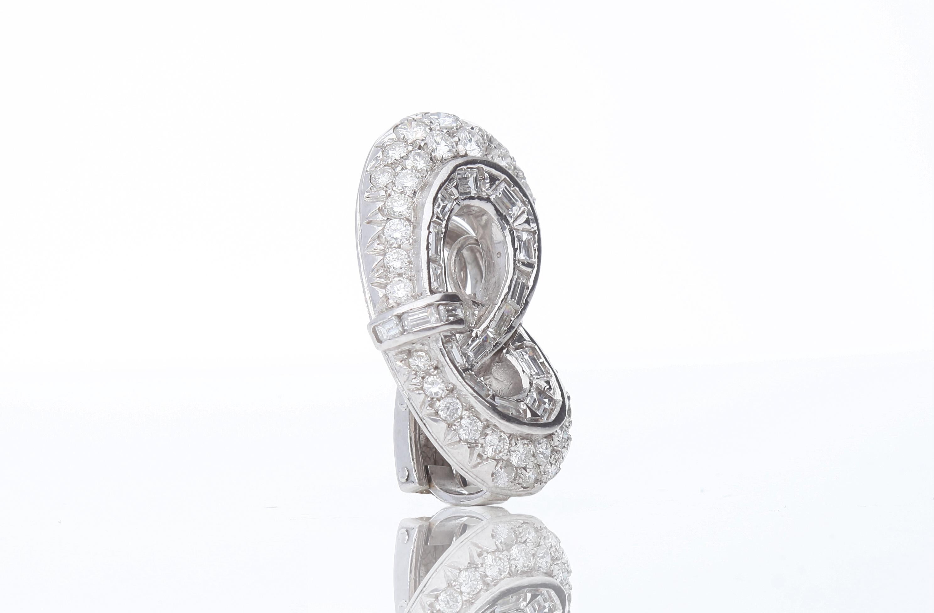 Liberty earrings with ct 6.00 of diamonds 12