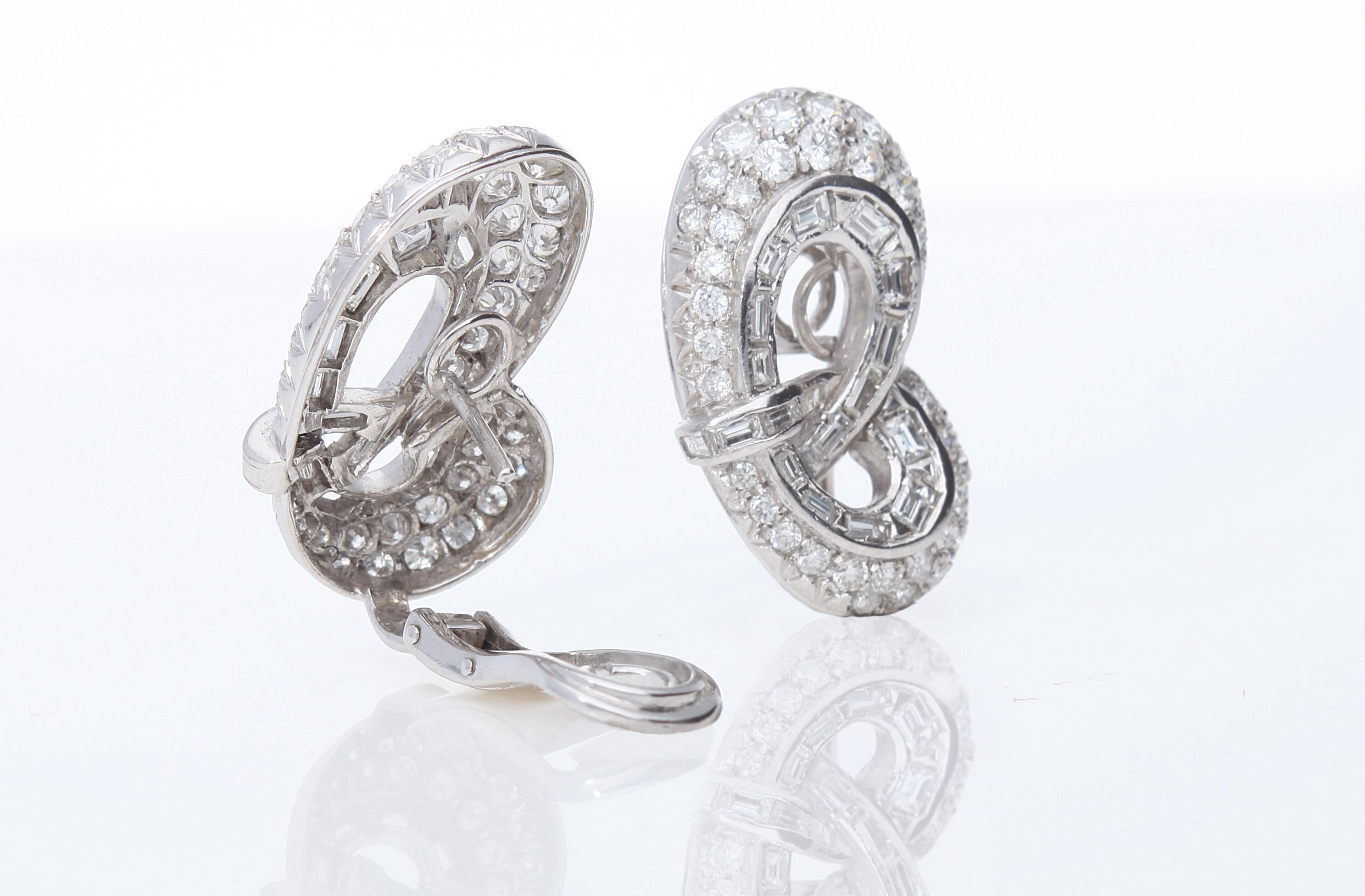 Women's Liberty earrings with ct 6.00 of diamonds