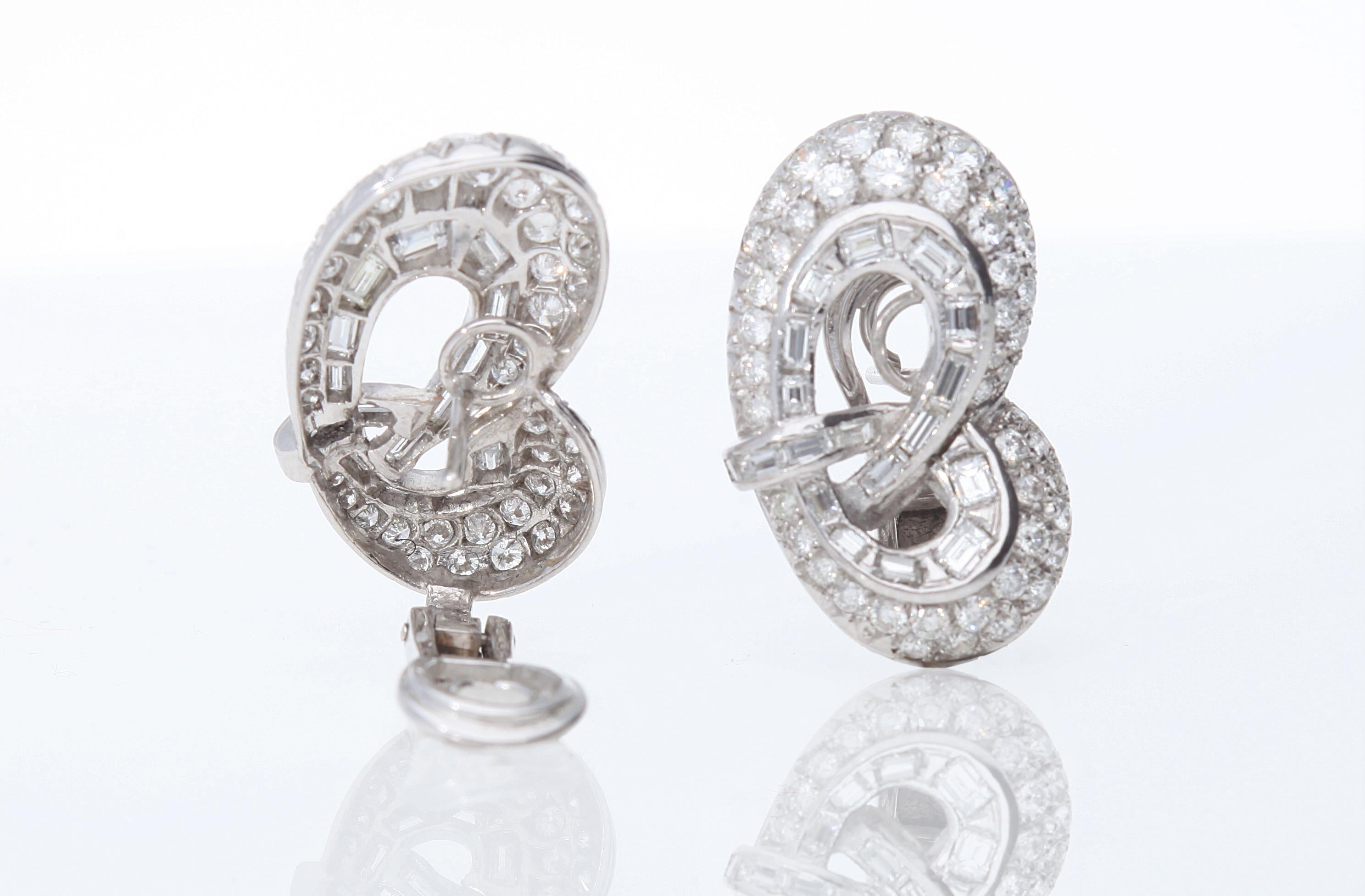 Liberty earrings with ct 6.00 of diamonds 1