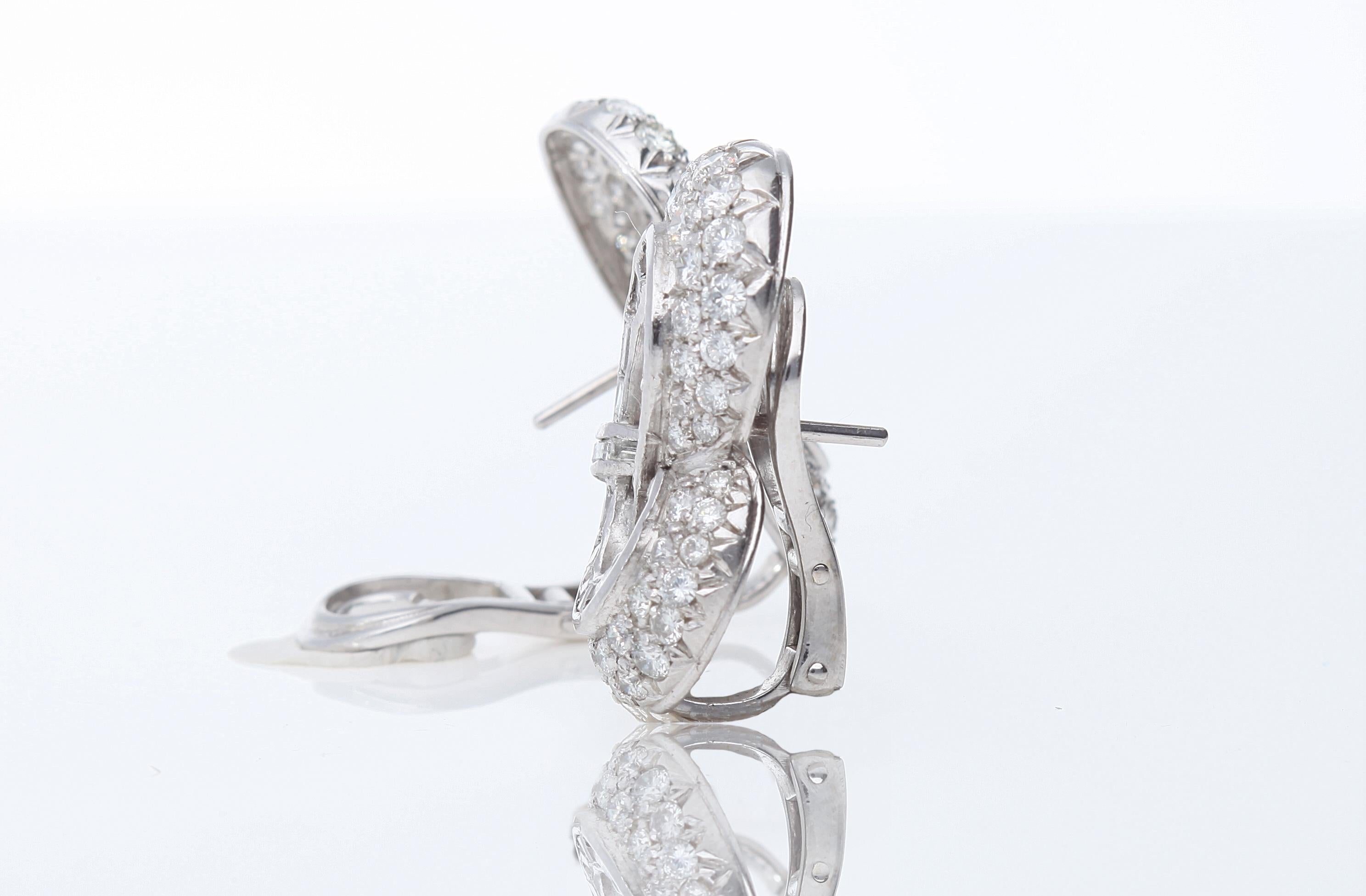 Liberty earrings with ct 6.00 of diamonds 2