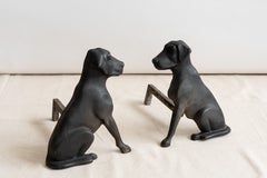 Liberty Foundry Cast Iron Hound Andirons