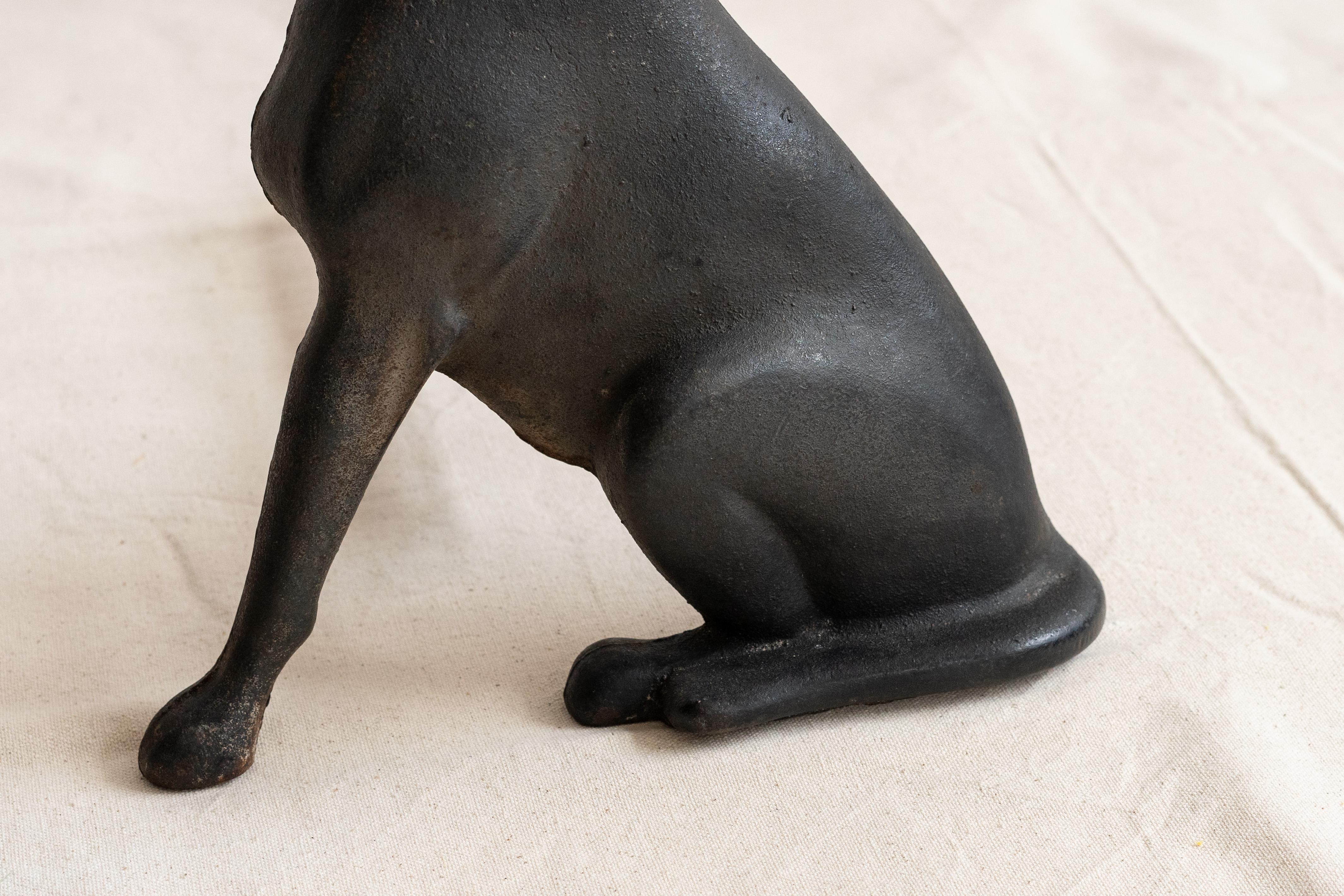 Fer Andirons en fonte de Liberty Foundry pour chiens de chasse