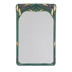 Miroir Liberty polychrome en bois de citronnier feuilleté par Spini Firenze