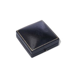Liberty leather and velvet brooch Box