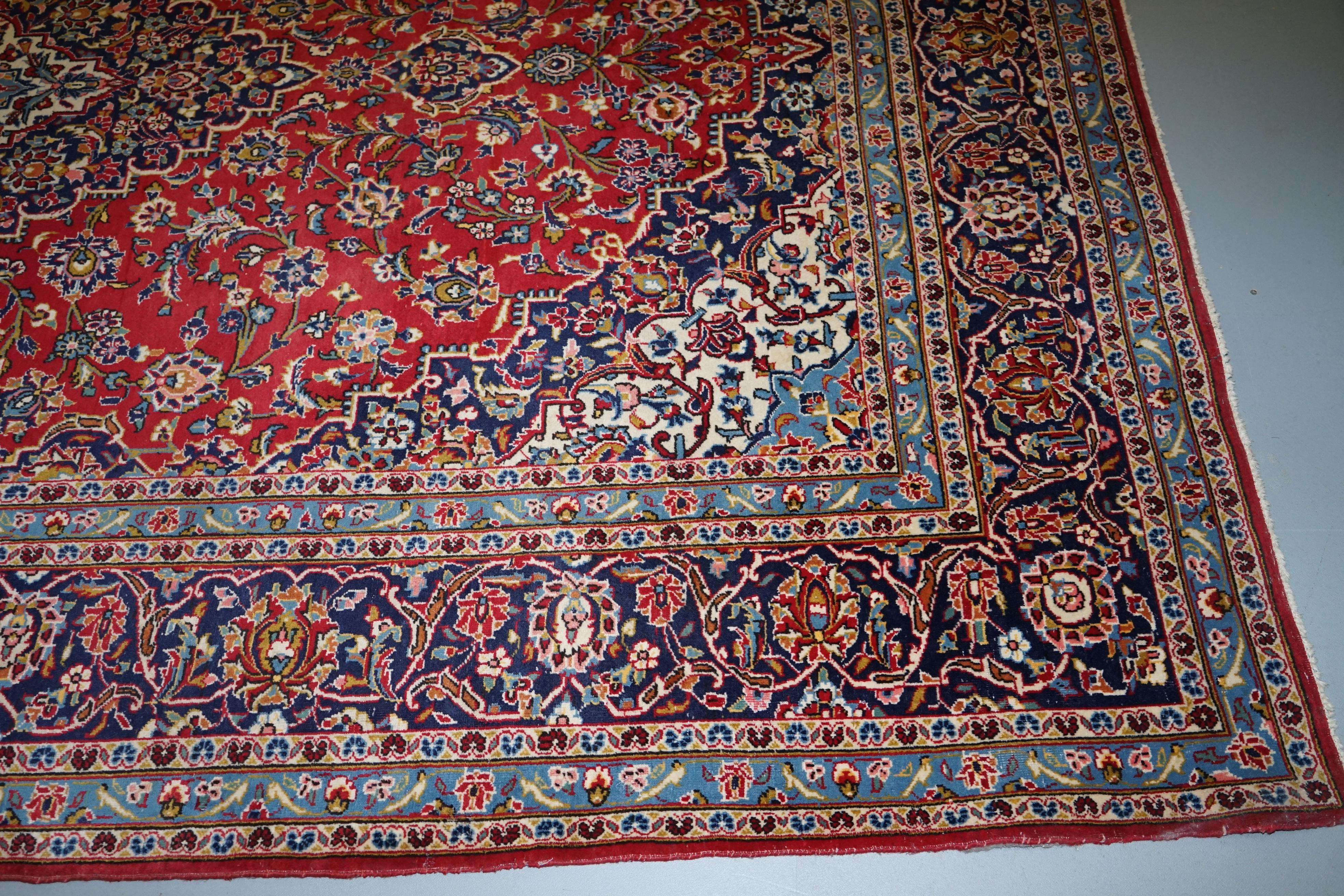 Liberty London Tabriz Garden Floral Rug Large Fine Hand Knotted For Sale 5