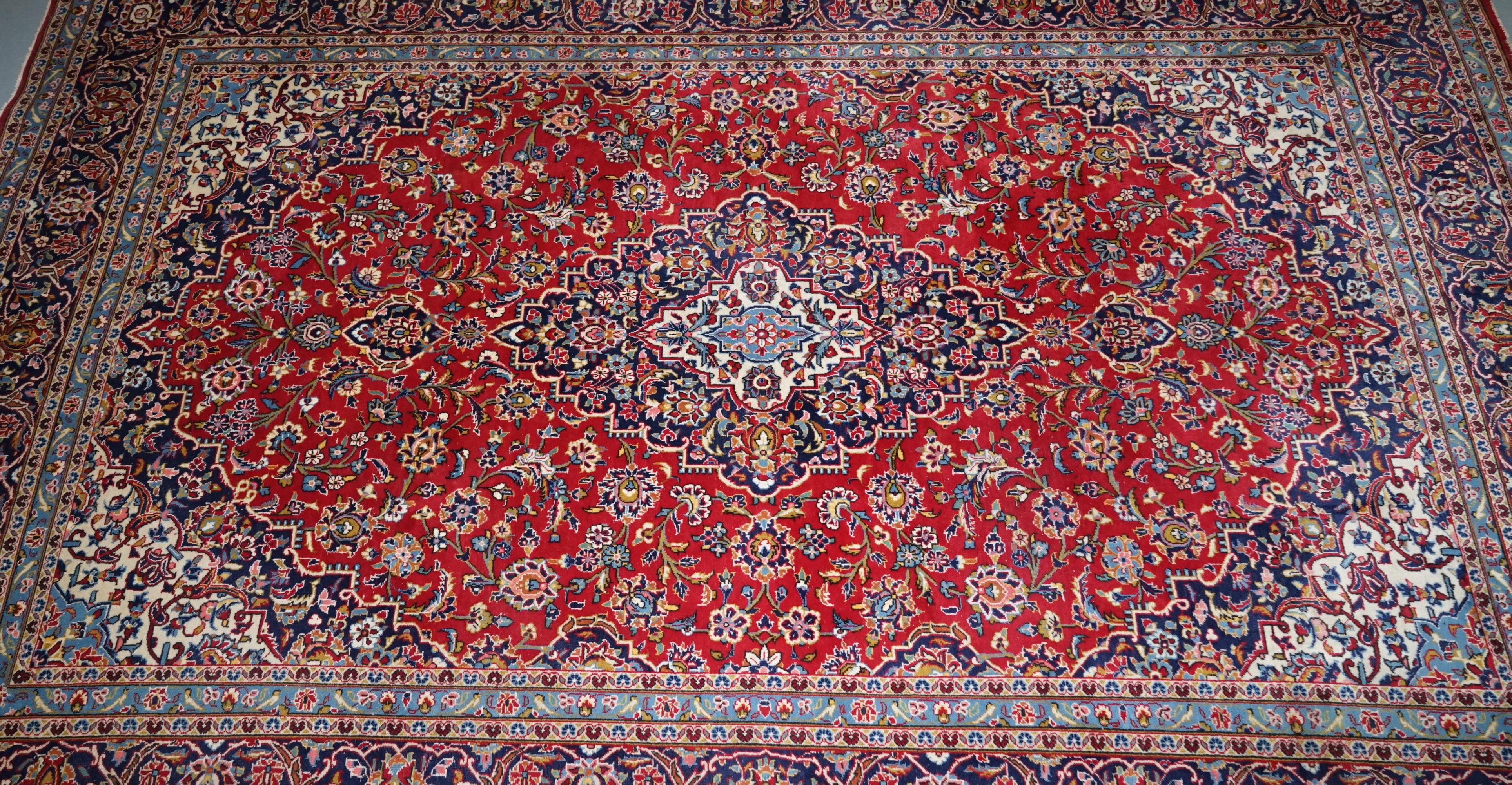 20th Century Liberty London Tabriz Garden Floral Rug Large Fine Hand Knotted For Sale