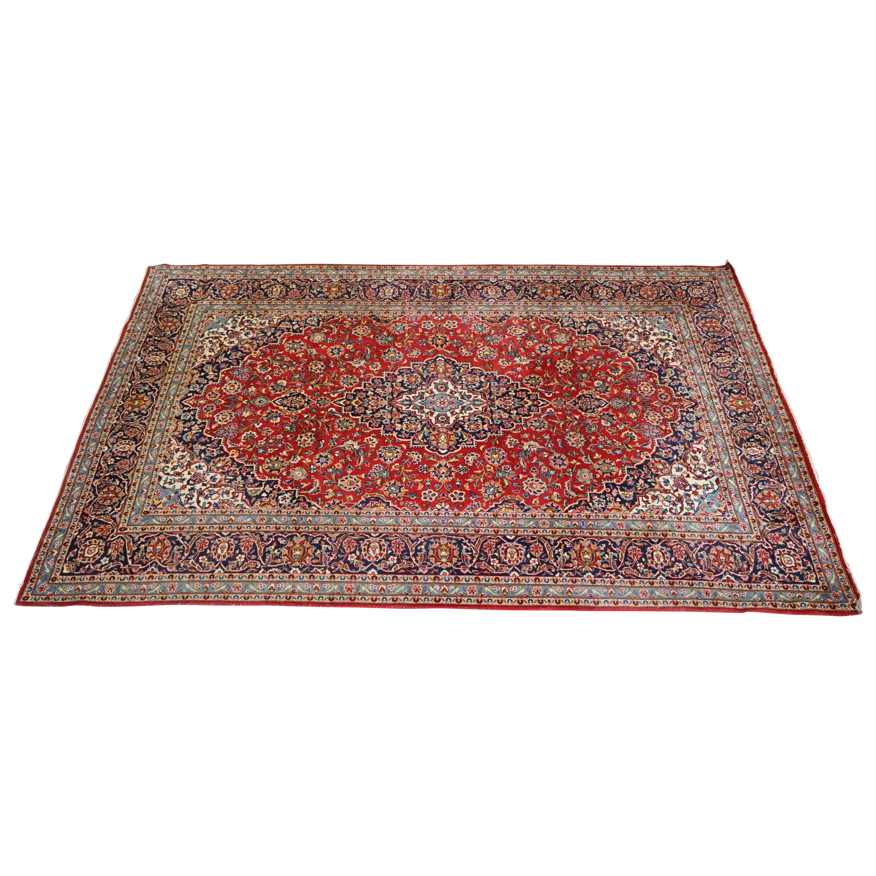Liberty London Tabriz Garden Floral Rug Large Fine Hand Knotted For Sale