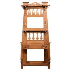 Antique Liberty of London Arts & Crafts Oak Hall Stand