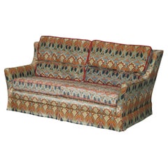 LIBERTY OF LONDON IANTHE UPHOLSTERED VINTAGE SOFA FOR RESTORATION FABRIC REPAIRs