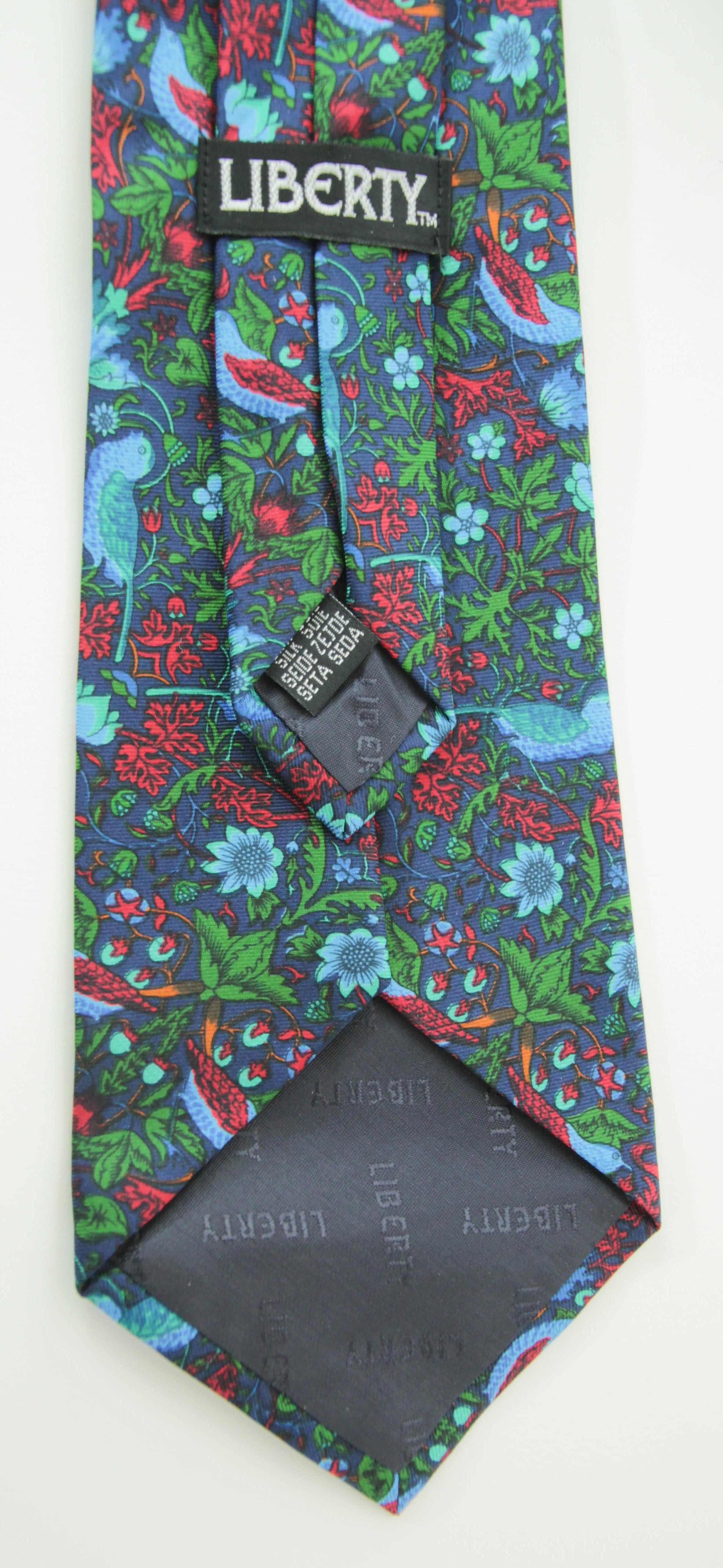 LIBERTY of London Seide Krawatte Herren Kleid Necktie Tropical Dschungel im Angebot 6