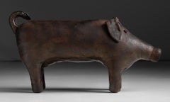 Liberty Omersa Pig Footstool, England 1950