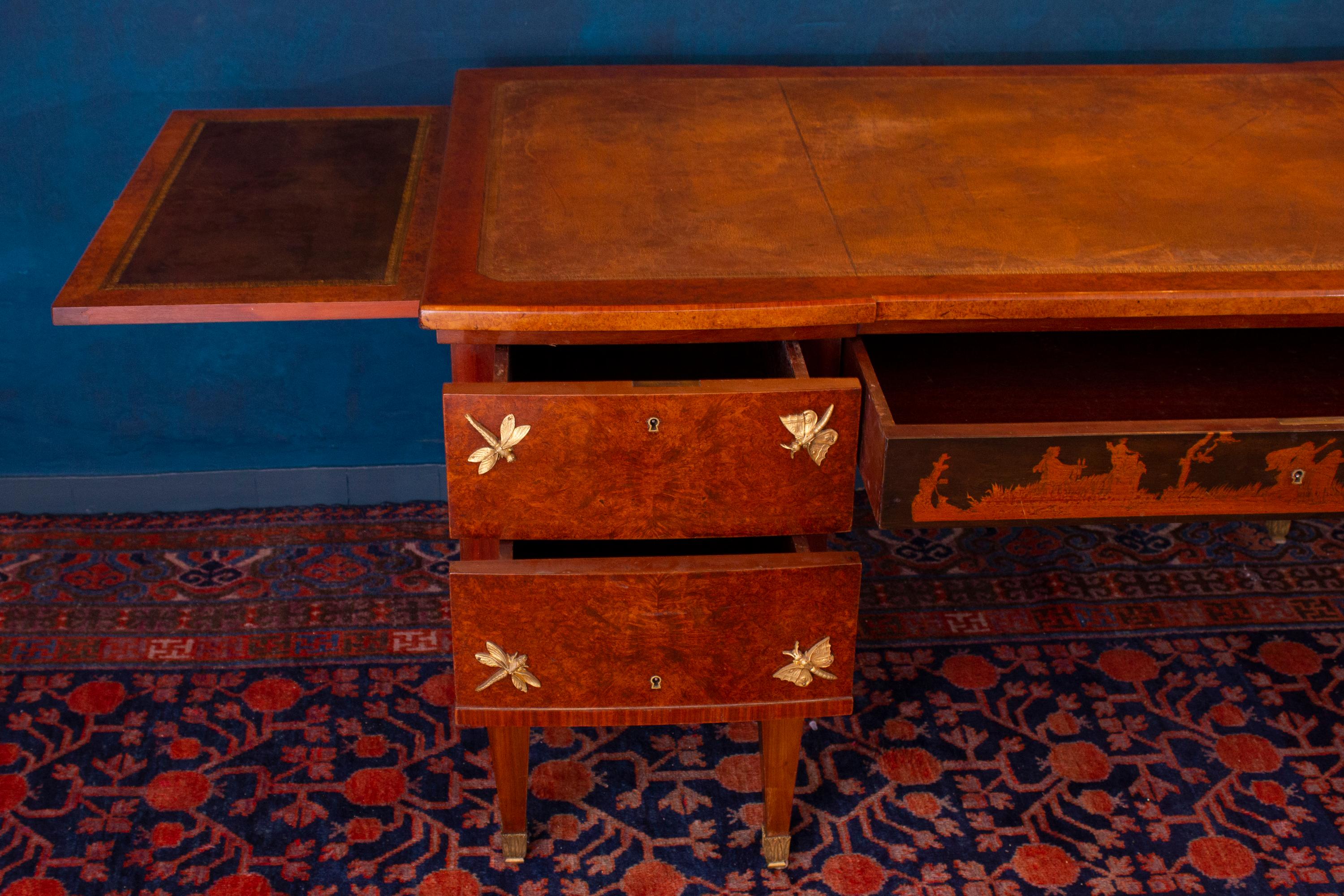 20th Century Liberty Outstanding Writing Desk Attributed to V. Ducrot 1930' For Sale
