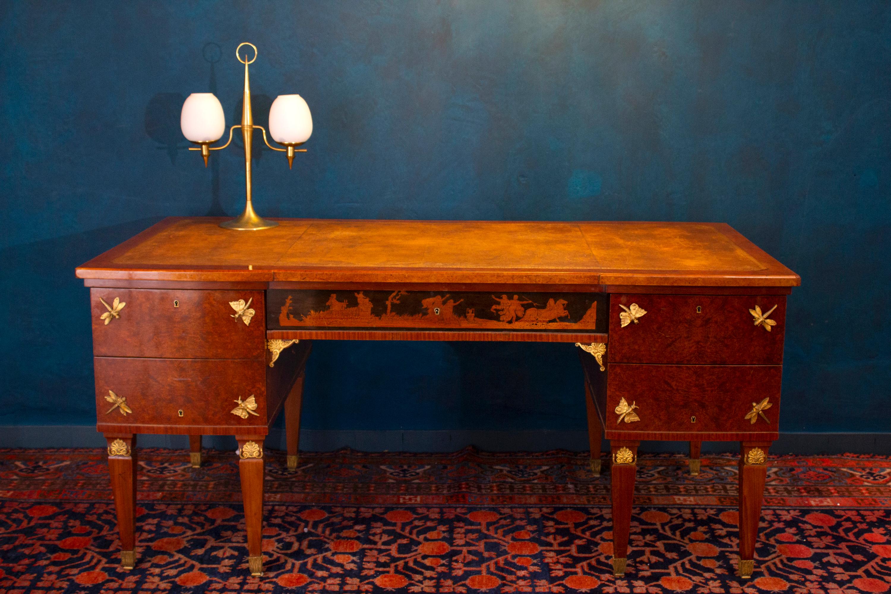 20th Century Liberty Outstanding Writing Desk Attributed to V. Ducrot 1930' For Sale