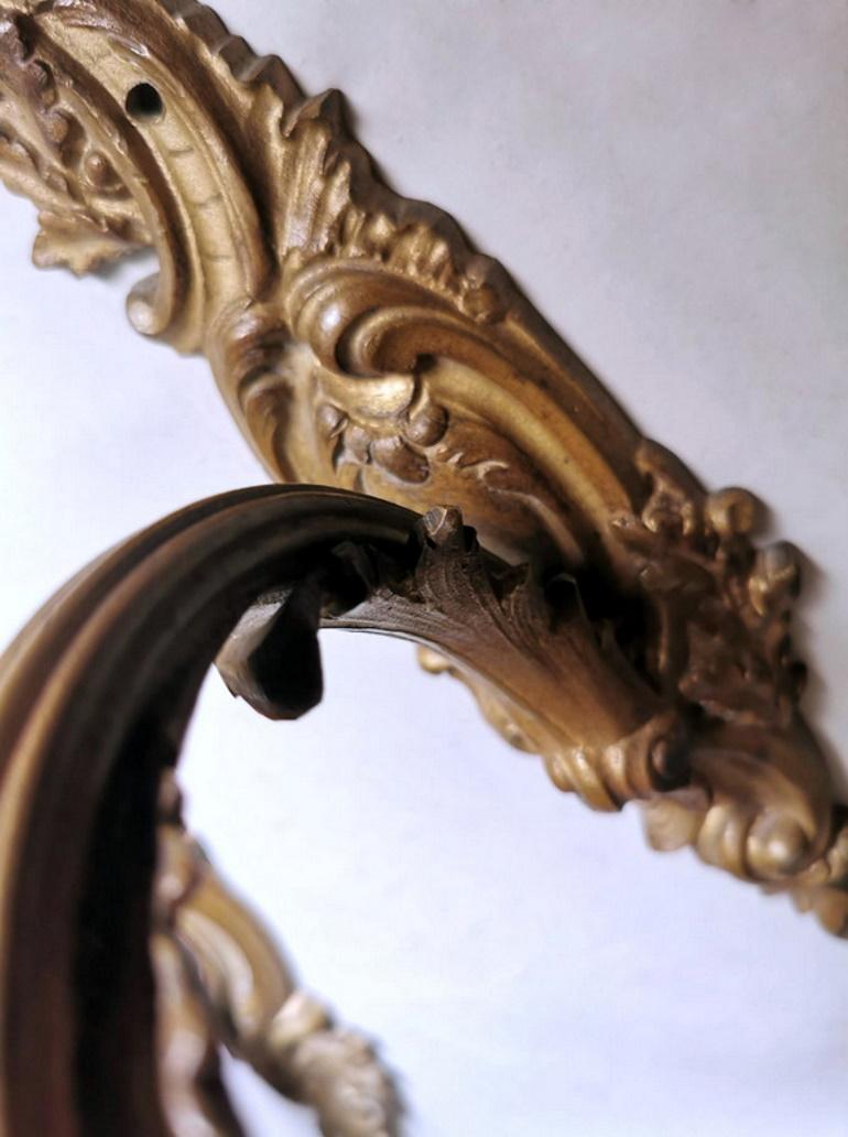 Liberty Pair of French Wall Sconces in Gilt Bronze and Opaline Glass 6