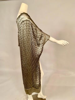 Liberty Paris Black and Silver Lame Cocoon, Cape or Shawl circa 1920