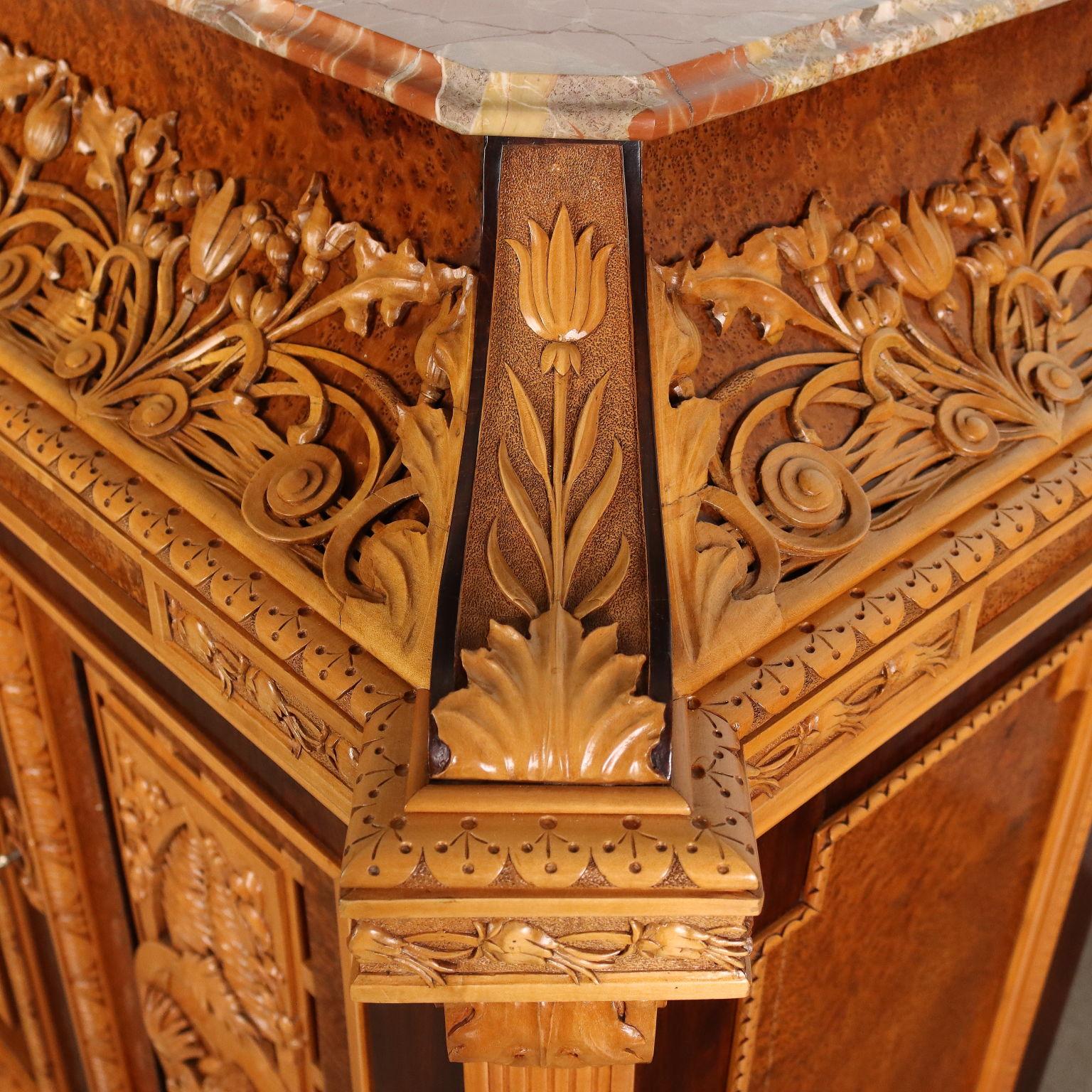 Maple Liberty Pogliani Cabinet, Late 19th Century