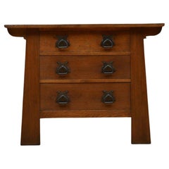 Liberty Style Arts and Crafts Oak Chest of Drawers