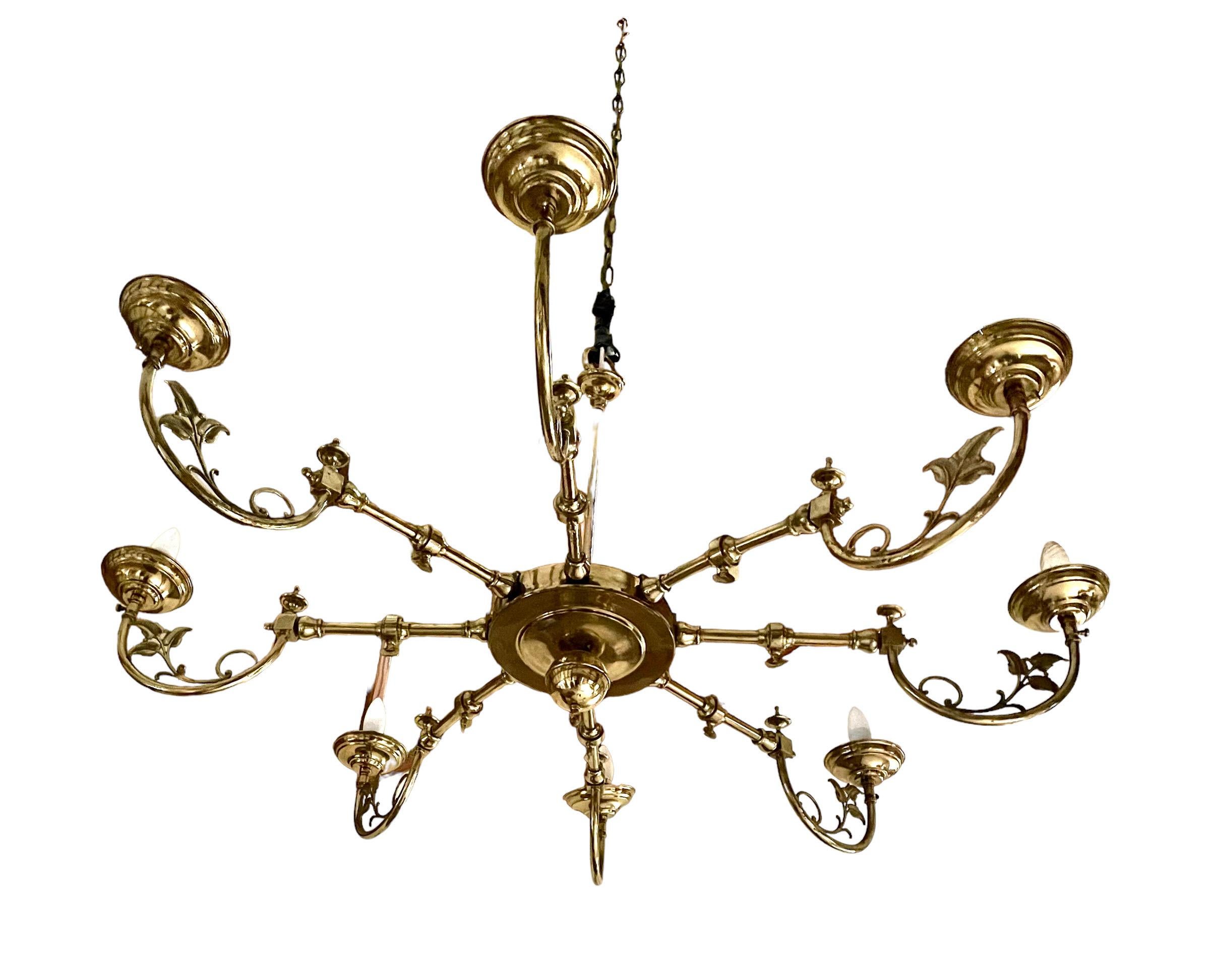 French Liberty Style Chandelier Centre Light For Sale