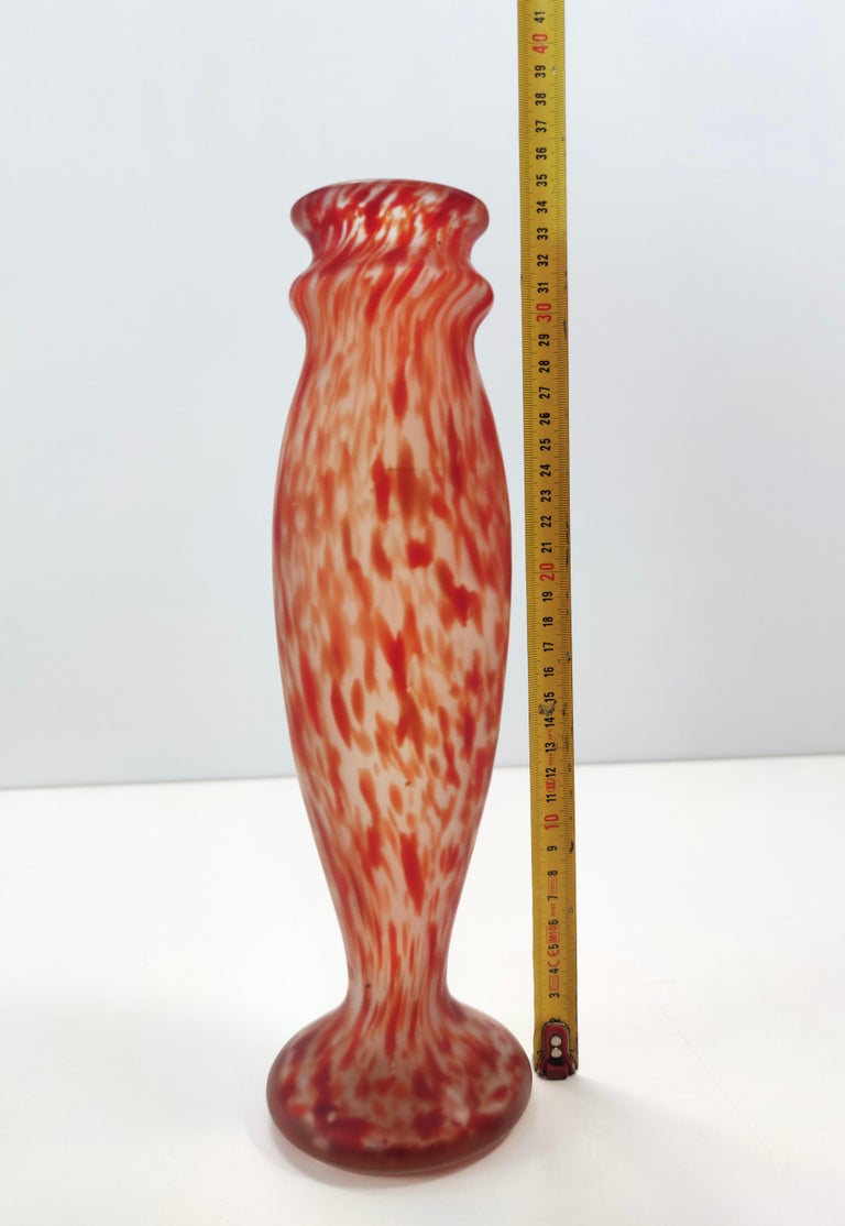 Liberty Style Glass Vase by Legras, France In Excellent Condition For Sale In Bresso, Lombardy