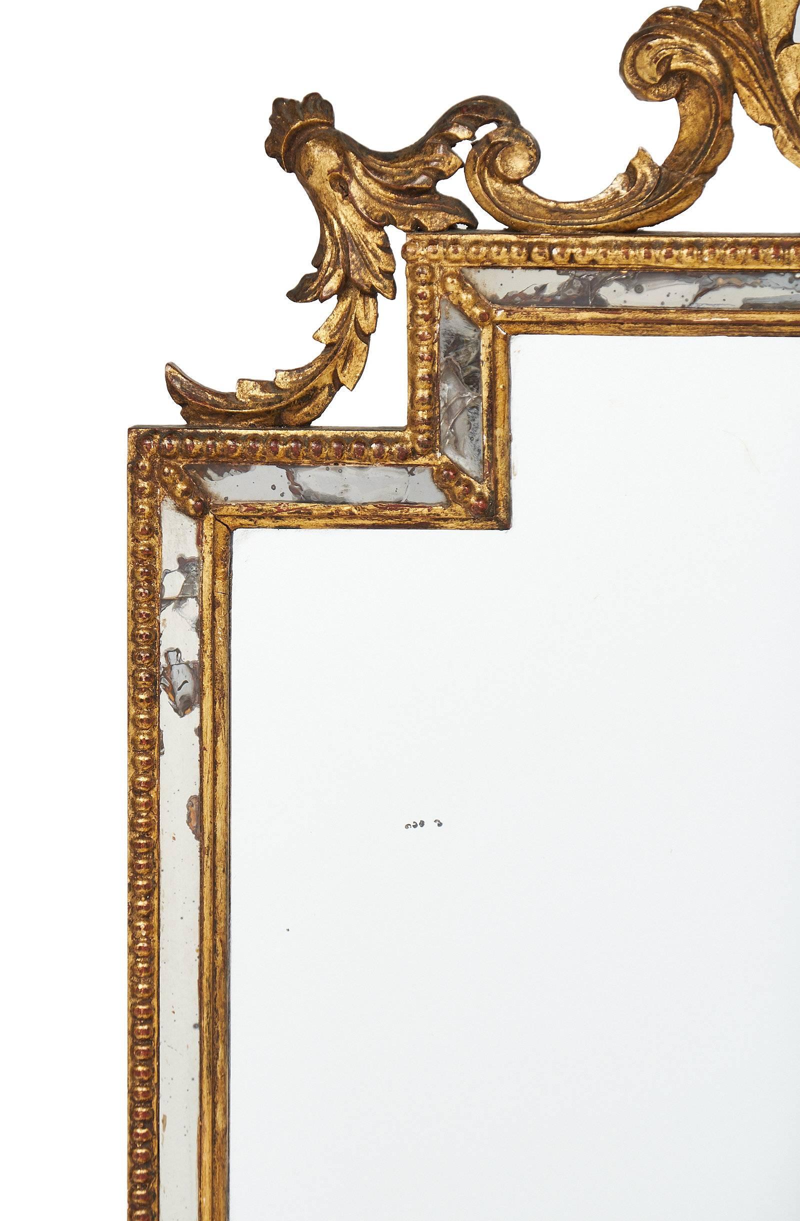 Late 19th Century Liberty Style Italian Mirror