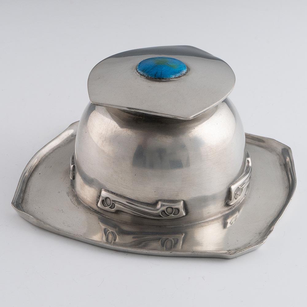 Tintero de peltre Liberty Tudric de Archibald Knox Inglés en venta