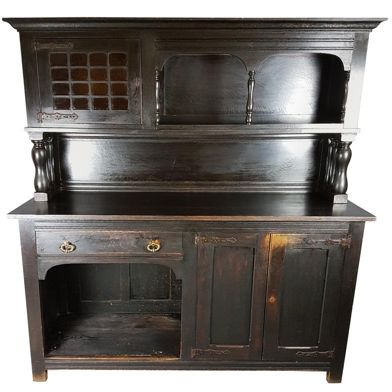 Liberty's Arts and Crafts Dark Oak Dresser at 1stDibs