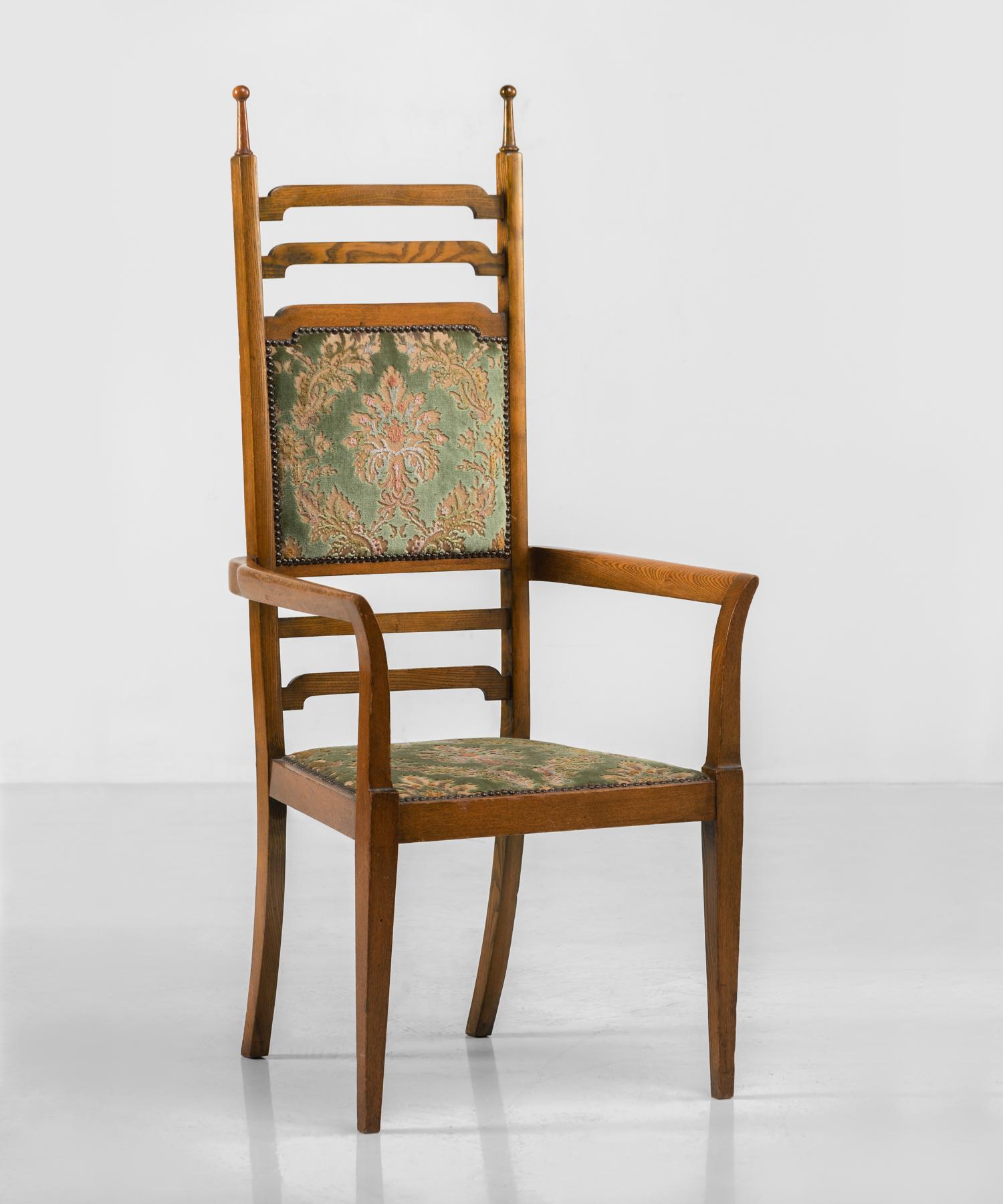 Liberty's Edwardian Ashwood Armchair, England, circa 1900

Elegant Arts & Crafts style chair, made in solid ashwood with original upholstered back and seat. Made by Liberty of London.