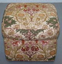 Liberty's London Floral Upholstered Footstool Ottoman Kendrick Part of a Suite